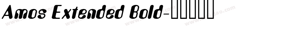 Amos Extended Bold字体转换